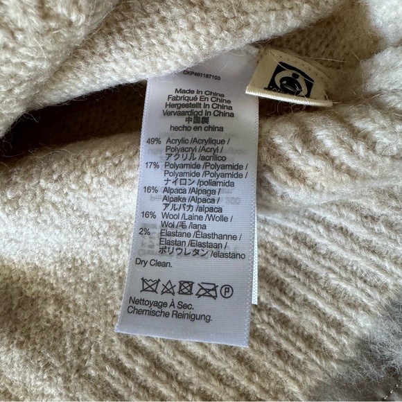 Sold Out NWT Madewell Brushed Checkerboard Fair Isle Sweater, XXS - Picture 4 of 5